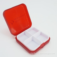 Detachable Tray 4 Grid Pocket Pill Box